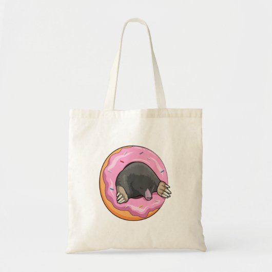 Mole met Donut Tote Bag (Voorkant)