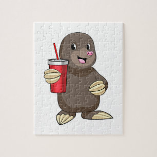 Mole met Drink mok Legpuzzel