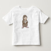 Mole met koffiebeker kinder shirts (Voorkant)