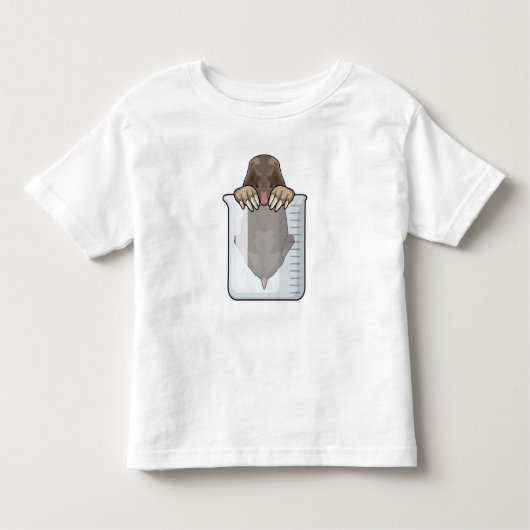 Mole met maatbekertje kinder shirts (Voorkant)