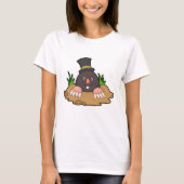 Mole met Molehill en Pet T-shirt (Voorkant)