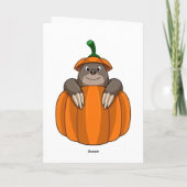 Mole met pompoen kaart (Achterkant)