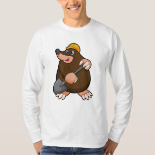 Mole met schittering en hard pet t-shirt