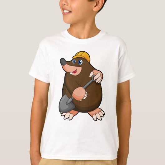 Mole met schittering en hard pet t-shirt (Voorkant)