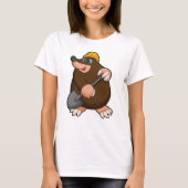Mole met schittering en hard pet t-shirt (Voorkant)