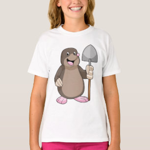 Mole met schoppen t-shirt
