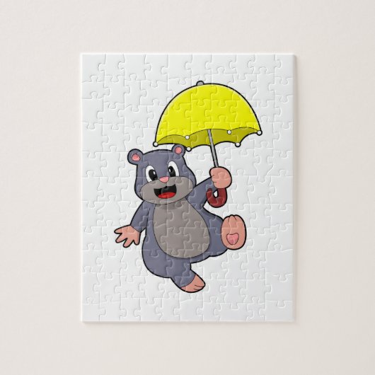 Mole met Umbrella Legpuzzel (Verticaal)