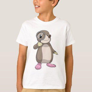 Mole met vergrootglas t-shirt