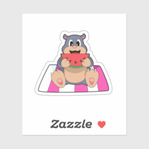 Mole met Watermelon.PNG Sticker