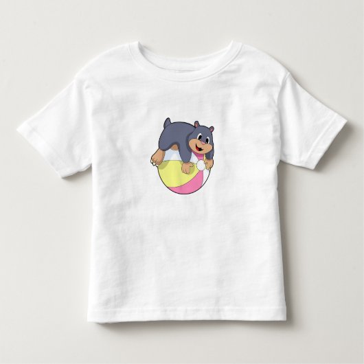 Mole met waterpolo.PNG Kinder Shirts (Voorkant)