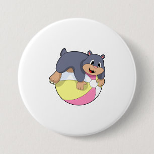 Mole met waterpolo.PNG Ronde Button 7,6 Cm