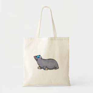 Mole met zonnebril tote bag