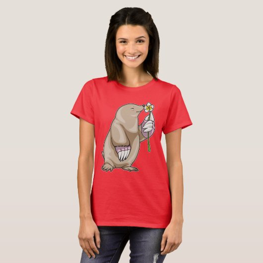 Mole Plumeria Flower T-shirt (Voorkant volledig)