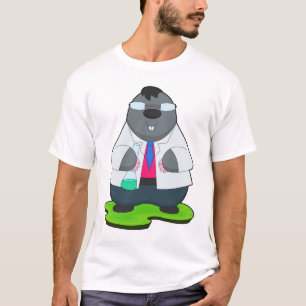 Mole Scientist reageerbuislaboratorium T-shirt
