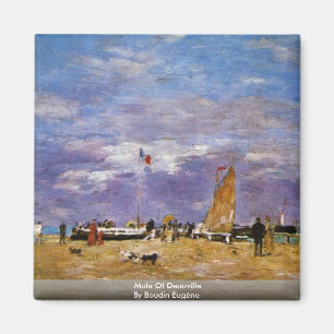Mole van Deauville door Boudin Eugène Magneet