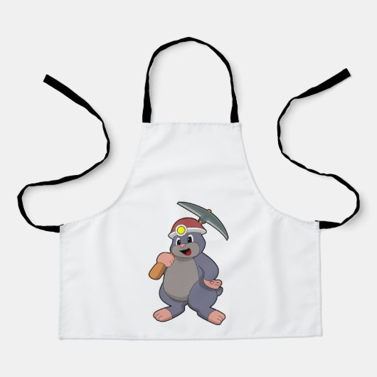 Mole with Pickaxe Schort (Voorkant)