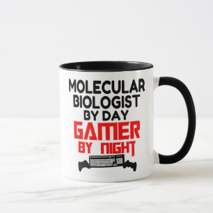 Moleculair Bioloog houdt van het spelen van videos Mok