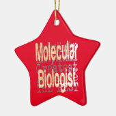Moleculaire bioloog extraordinaire keramisch ornament (Links)