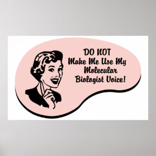 Moleculaire bioloog Voice Poster