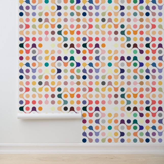 Moleculaire structuurpatroon behang (Applicatie)