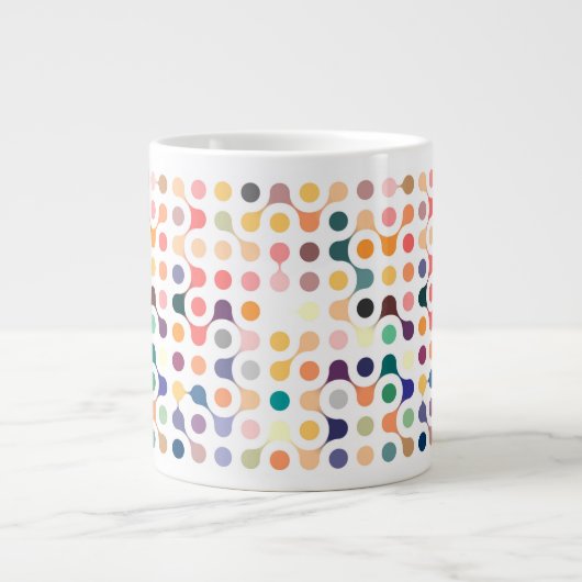 Moleculaire structuurpatroon extra grote beker (Voorkant)