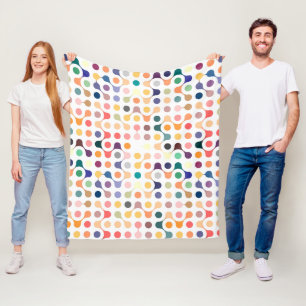 Moleculaire structuurpatroon fleece deken