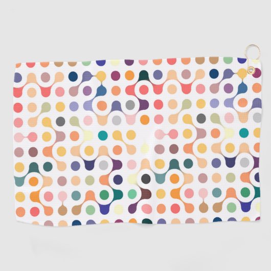 Moleculaire structuurpatroon golfhanddoek (Horizontaal)