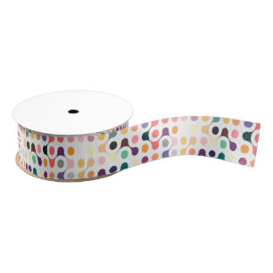Moleculaire structuurpatroon grosgrain lint