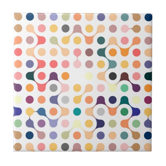 Moleculaire structuurpatroon tegeltje (Voorkant)