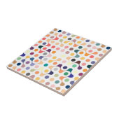 Moleculaire structuurpatroon tegeltje (Zijkant)