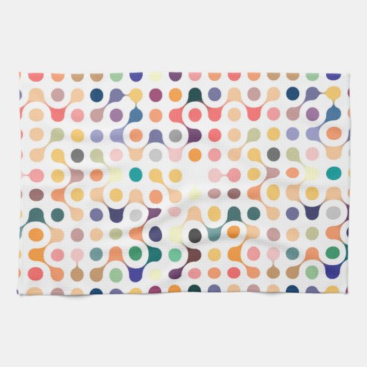 Moleculaire structuurpatroon theedoek (Horizontaal)