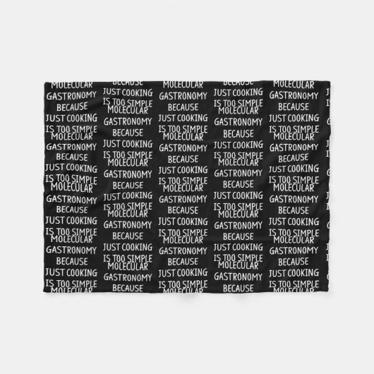 Molecular Gastronomy Kitchen Science Chemistry Fleece Deken (Voorkant (Horizontaal))