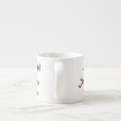 Molecule 3-D Rendering Espresso Kop (Achterkant)