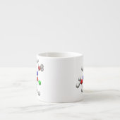 Molecule 3-D Rendering Espresso Kop (Voorkant)