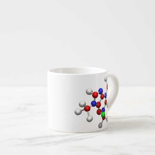 Molecule 3-D Rendering Espresso Kop (Voorkant rechts)