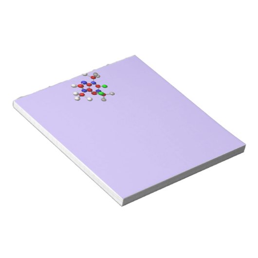 Molecule 3-D Rendering Notitieblok (Schuin)