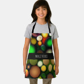 Molecule cirkels regenboog patroon schort (Insitu)