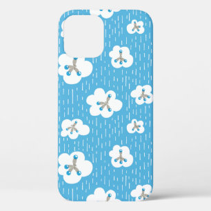 Molecule Pattern Organische Chemie Sinaasappel iPhone 12 Pro Hoesje