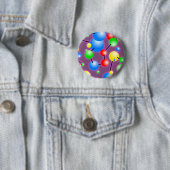 Molecule Wallpaper Ronde Button 5,7 Cm (In situ)