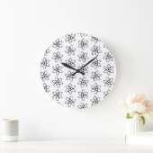 Molecules atoms Orbit Science Thémed Art Pattern Grote Klok (Huis)