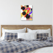 Molécules en mouvement - Toile Abstraite (Insitu(Chambre))