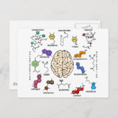 Molecules Galore. Briefkaart (Voorkant / Achterkant)