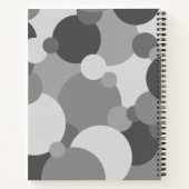 Molécules gris-noir Cahier à spirale (Dos)