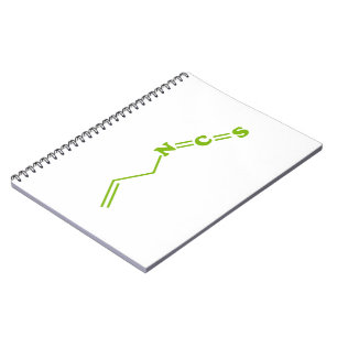 Molecuulformule van Wasabi Allyl Isothiocyanate Notitieboek