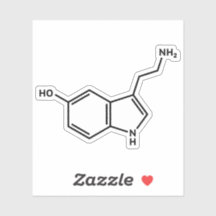 Molecuulstructuur van serotonine