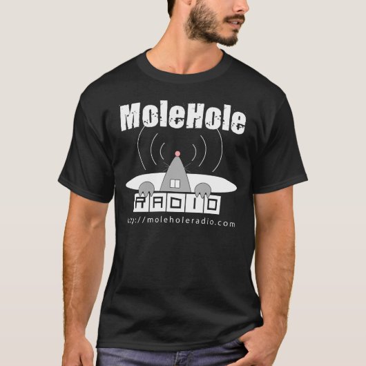 MoleHole Radio Black T-shirt (Voorkant)