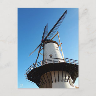 Molen in Nederland in Willemstad. Briefkaart