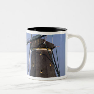 Molen, Leidschendam, Nederland Tweekleurige Koffiemok