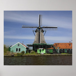 Molen, Zaanse Schans, Holland, Nederland 3 Poster