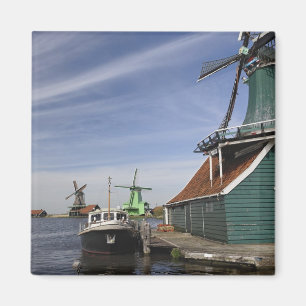Molen, Zaanse Schans, Holland, Nederland Magneet